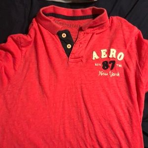 Pink Aeropostale shirt.